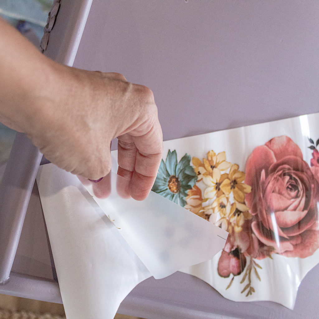 Little Lavender TableApplying Furniture Transfers Nooks In Bloom