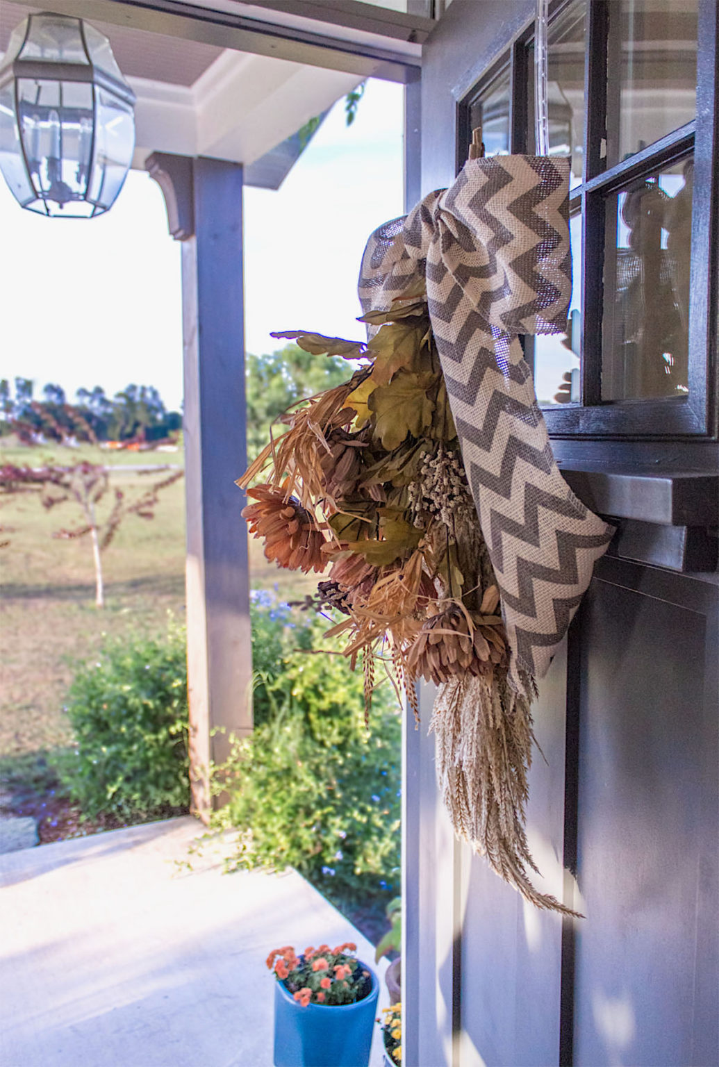 Hanging Bouquet Door Wreath For Under 50/How To Style For The Season