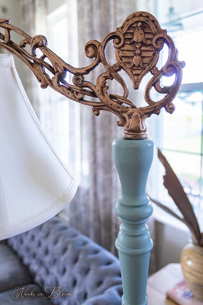 How to Paint Brass Lamps Using Chalk Paint - The Happy Farmhouse